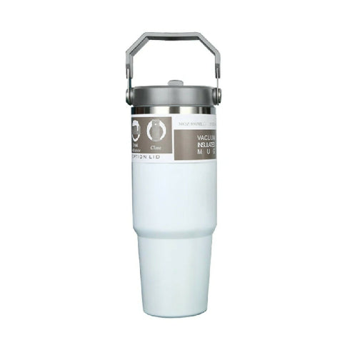 Water Bottle Thermal Beverage Flask-White